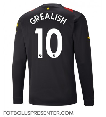 Manchester City Jack Grealish #10 Borta Matchtröja 2022-23 Långärmad